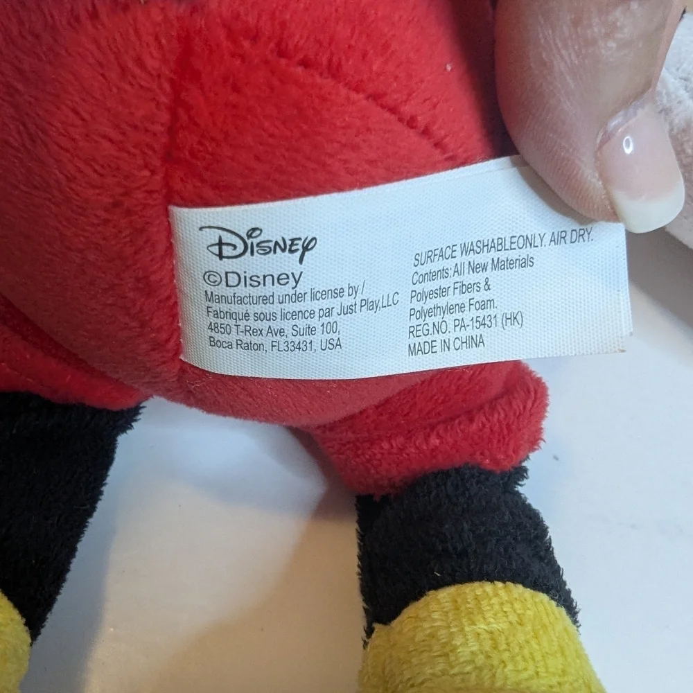 Disney Authentic Mickey Mouse And Baby Mickey Plush Toy Set